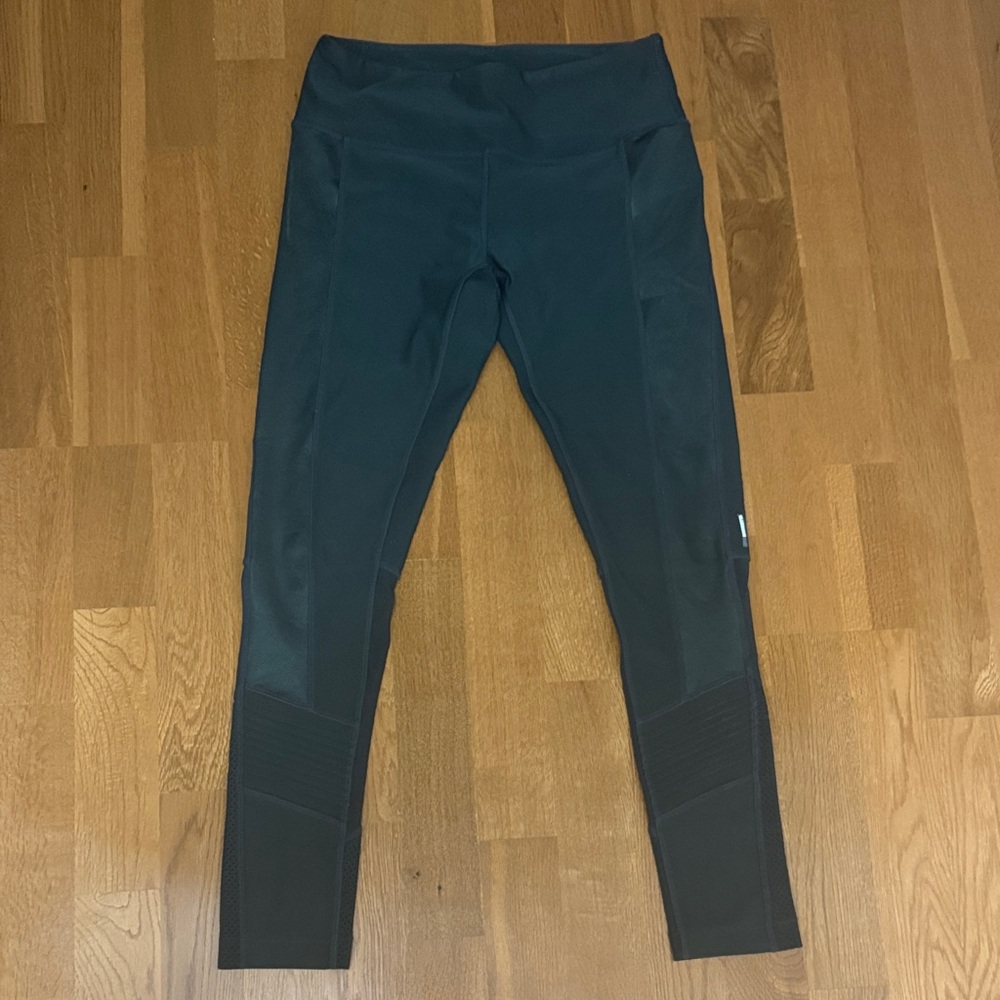 High-Waist Athletic Leggings in Deep Teal